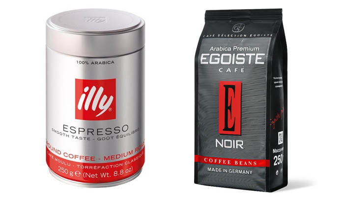 Кофе Egoiste и Illy