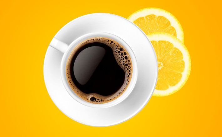 Кофе и лимон